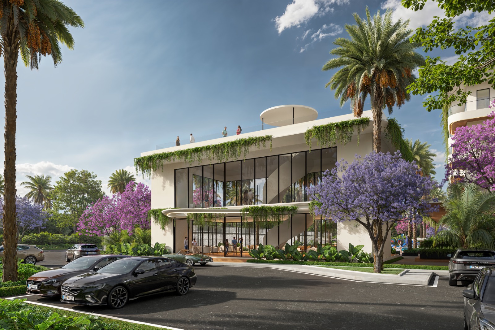 The Clubhouse, a glass pavilion at the heart of NOMAD